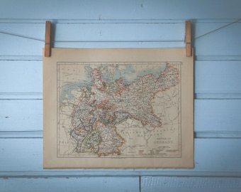 1895 Vintage Germany Map
