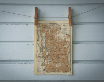 1936 Vintage Halle Map