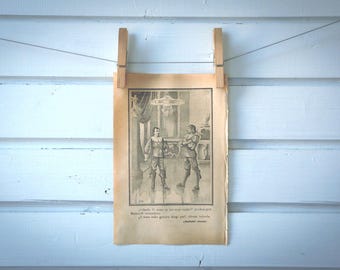 1900s Vintage Count & Duke Talking Illustration