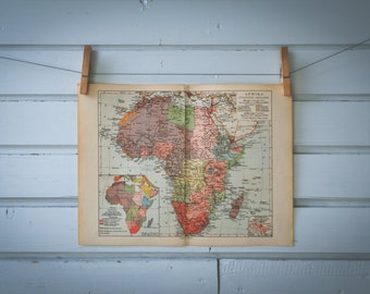 1936 Vintage Map of Africa