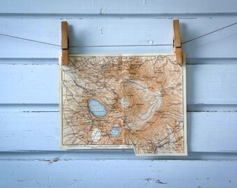 1931 Vintage Alban Hills Map