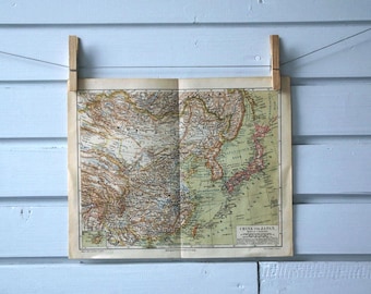1890 Vintage Map of China