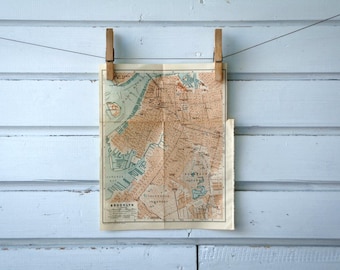 1905 Vintage Map of Brooklyn