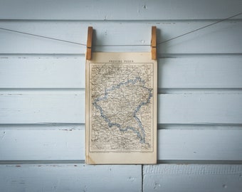 1887 Vintage Map of Posen