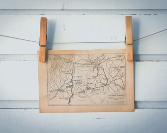 1927 Vintage Blida & Surroundings Map