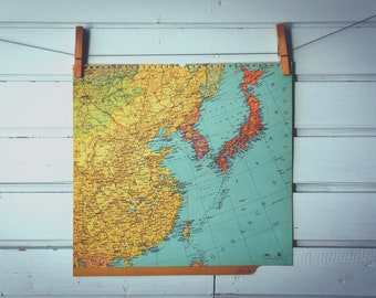 1964 Vintage East Asia Map