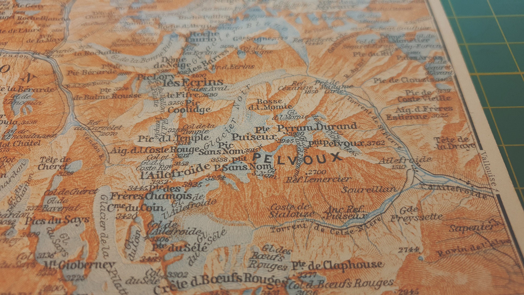 1913 Vintage North Écrins Nationalpark Karte | Etsy