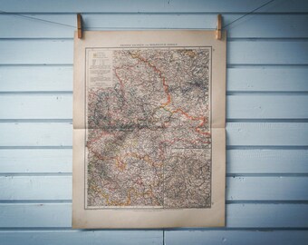 1901 Vintage Saxony Map