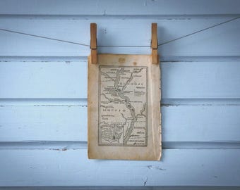 1950s Vintage Huckleberry Finn Map