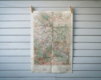 1959 Vintage South Lika Map