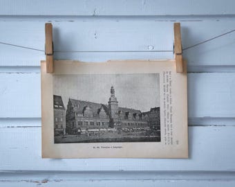 1892 Vintage Leipzig Illustration