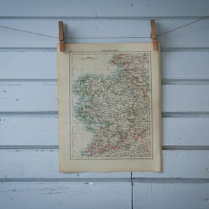 1901 Vintage West Irland Karte