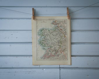 1901 Vintage West Ireland Map