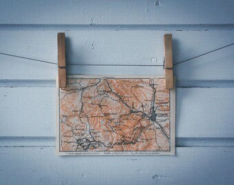 1905 Vintage Pike's Peak Map