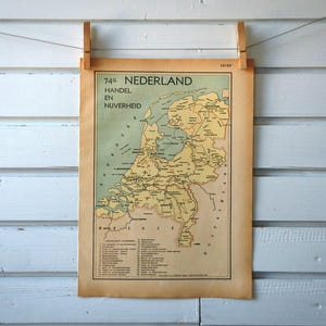 Carte des Pays-Bas vintage 1941
