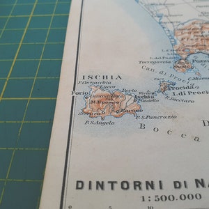 1908 Vintage Naples & Surroundings Map image 5