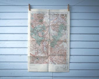 1961 Vintage West Herzegovina Map