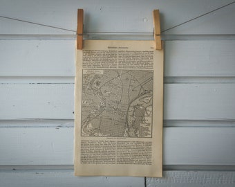 1907 Vintage Map of Philadelphia