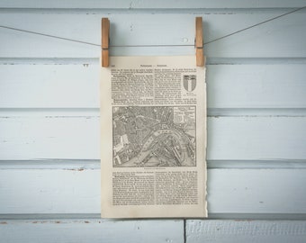 1907 Vintage Rotterdam Map