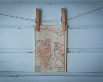 1902 Vintage Sevastopol Map
