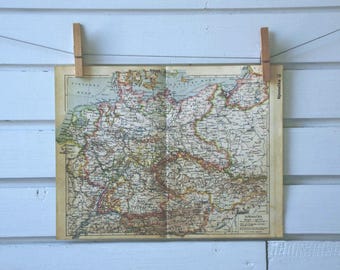 1938 Vintage Germany Map