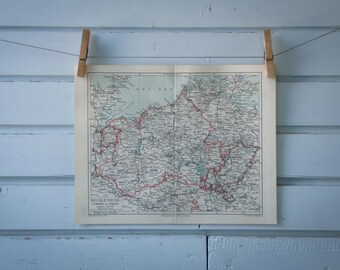 1907 Vintage Mecklenburg Map