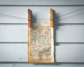 1912 Vintage Heinola & Surroundings Map