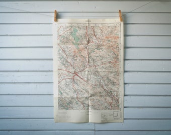1956 Vintage Drniš & Surroundings Map