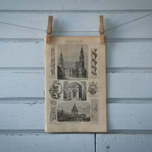 Vintage lithografieillustratie in rococostijl uit 1887