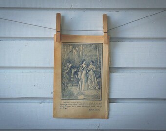 1900s Vintage Ladies Talking Illustration