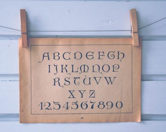 1949 Vintage Font Illustration