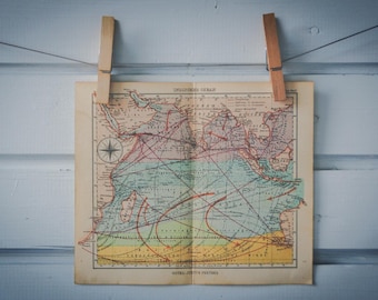 1931 Vintage Map of the Indian Ocean
