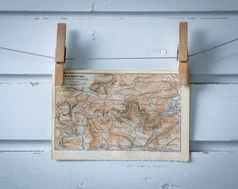 1886 Vintage Bode Gorge Map