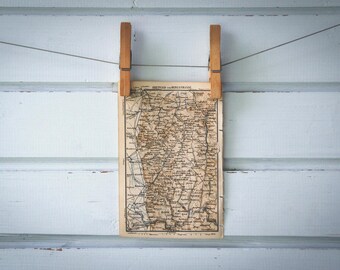 1876 Vintage Odenwald Map