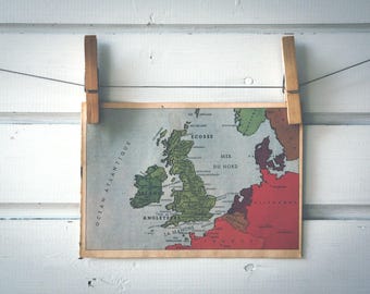 1942 Vintage UK & Ireland Map