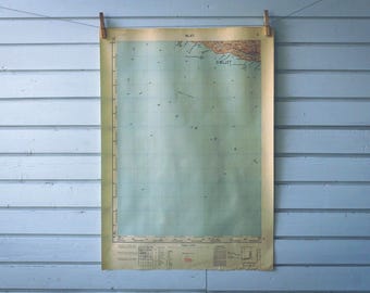 1953 Vintage Central Mljet Map