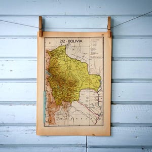 Mapa Boliwii z 1941 r.