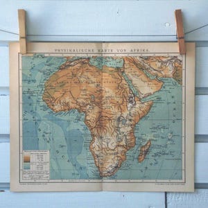 1894 Vintage Map of Africa
