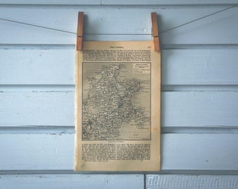 1907 Vintage Rügen Map