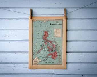 1941 Vintage Philippines Map