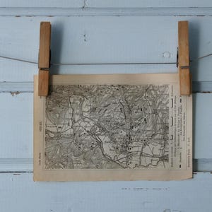 Vintage kaart van de Slag bij Sedan uit 1909