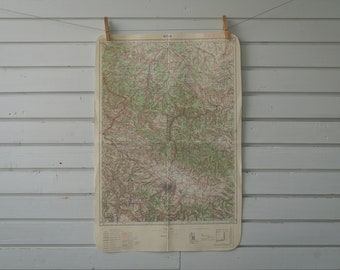 1963 Vintage West Bulgaria Map