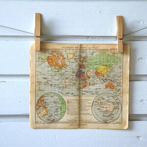 1941 Vintage World Map