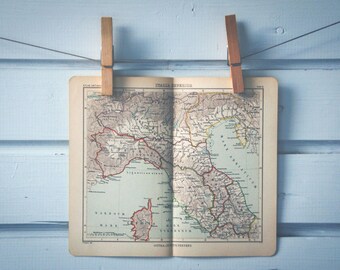 1890 Vintage Map of Northern Italy in Classical Antiquity