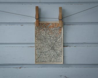 1928 Vintage Milan & Surroundings Map
