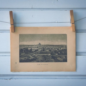 Illustration de la lithographie de Potsdam, vintage 1892