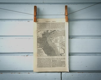1907 Vintage Shanghai Map