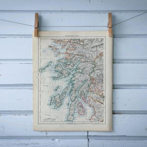 Mapa antiguo de Argyll de 1904