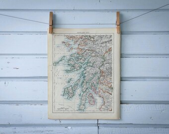 1904 Vintage Argyll Map