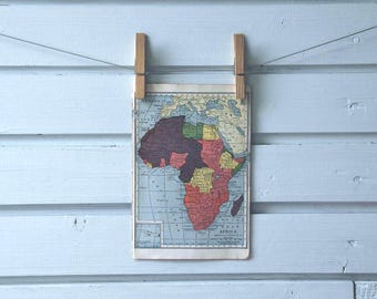 1932 Vintage Map of Africa